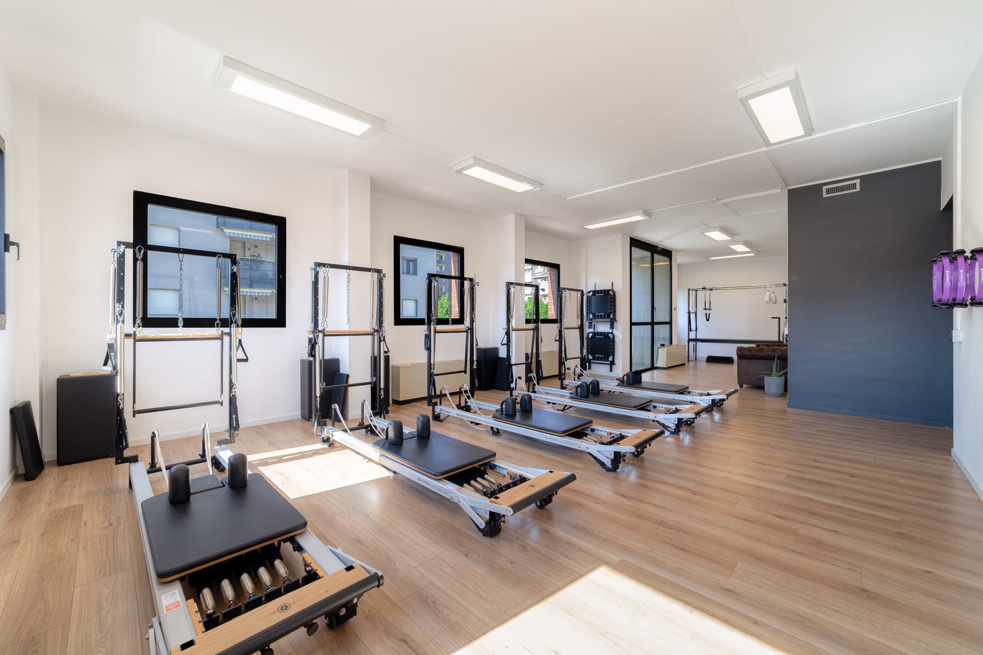 Sala Reformer dello studio Marilyn's Workout a Milano con spazio per matwork e lezioni individuali